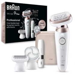 Épilateur électrique - BRAUN - SILK EPIL 9 Flex - 2 vitesses - Sans