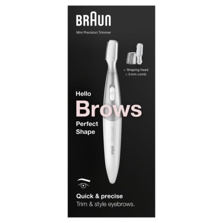Mini-tondeuse de précision - BRAUN - FG1106 Sourcils- 1 vitesse - Pil
