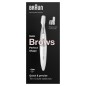 Mini-tondeuse de précision - BRAUN - FG1106 Sourcils- 1 vitesse - Pile - Gris / Blanc