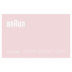 Mini-tondeuse de précision - BRAUN - FG1106 Sourcils- 1 vitesse - Pil