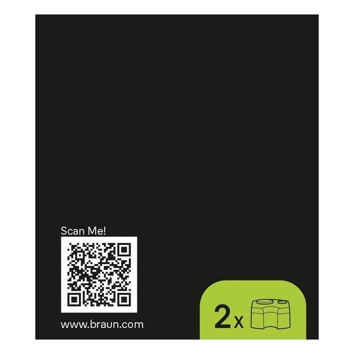 Cartouche de nettoyage - BRAUN - CCR2 Recharges clean & renew - Pour station SmartCare - Pack de 2 Cartouche de nettoyage - BRAUN - CCR2 Recharges clean & renew - Pour station SmartCare - Pack de 2