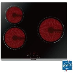 Plaque de cuisson vitrocéramique BRANDT BPV6320 - 3 zones - 5300W - L