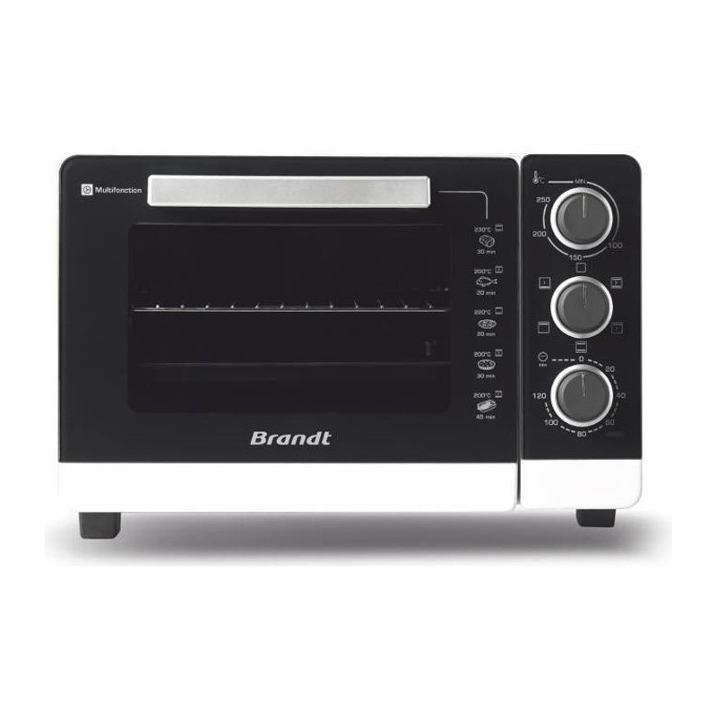 Four Compact BRANDT FC265MWST - 26L - Multifonctions - Thermostat rég Four Compact BRANDT FC265MWST - 26L - Multifonctions - Thermostat rég