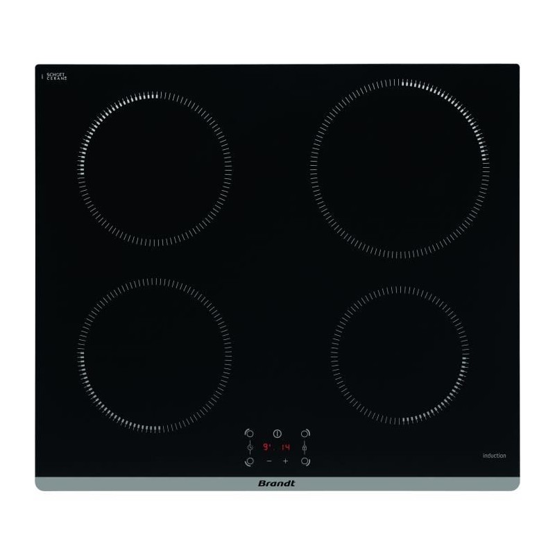Plaque induction BRANDT - 4 feux - 60 CM - TI464B Plaque induction BRANDT - 4 feux - 60 CM - TI464B