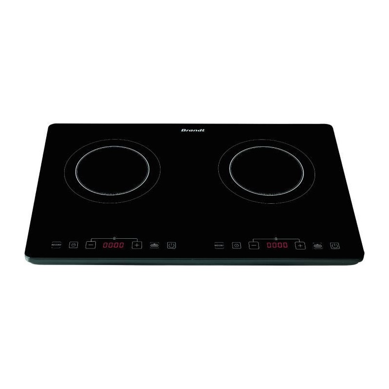 BRANDT Table induction 2 foyers 2000 Watts par foyer 10 positions de c BRANDT Table induction 2 foyers 2000 Watts par foyer 10 positions de c