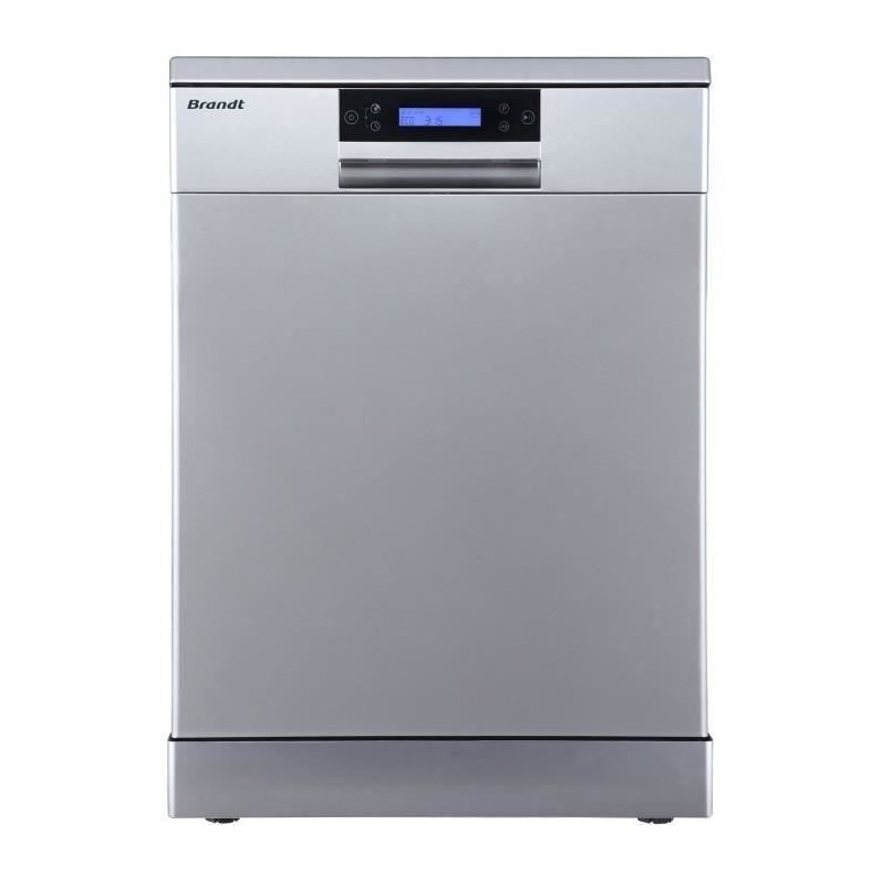 Lave-vaisselle pose libre BRANDT LVC144IX - 14 couverts - Induction -