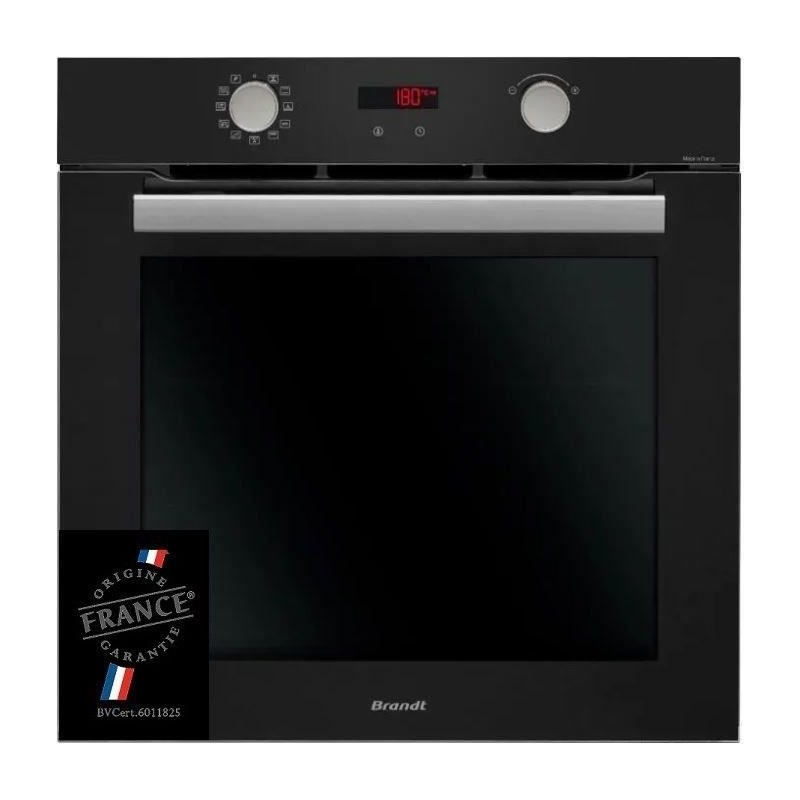 Four encastrable pyrolyse BRANDT BXP5559B - Noir - Multifonction - Por Four encastrable pyrolyse BRANDT BXP5559B - Noir - Multifonction - Por