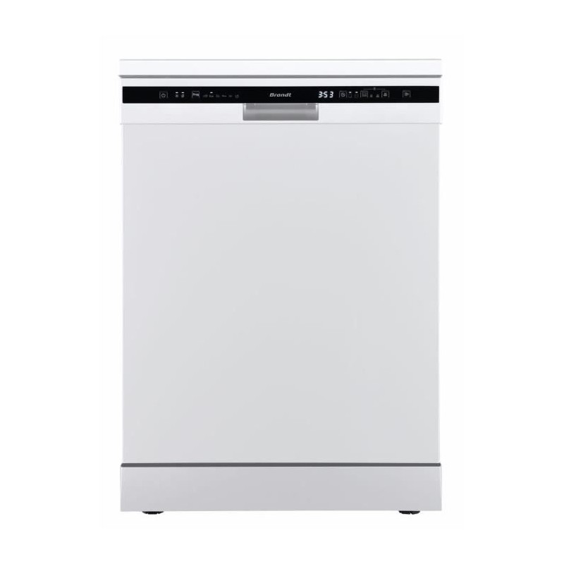Lave-vaisselle pose libre BRANDT DWF147DW - 14 couverts - L60cm - 47 d