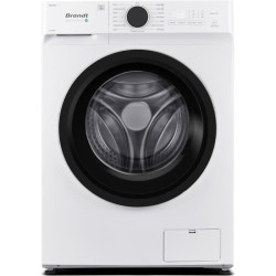 Lave-linge hublot BRANDT LLC3124W - 12 kg - Induction - L60cm - 1400 t