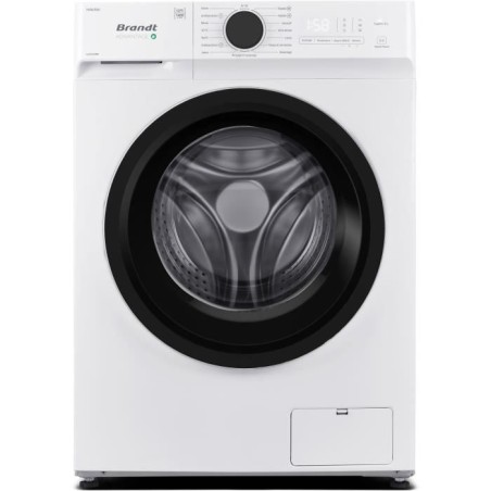 Lave-linge hublot BRANDT LLC3124W - 12 kg - Induction - L60cm - 1400 t