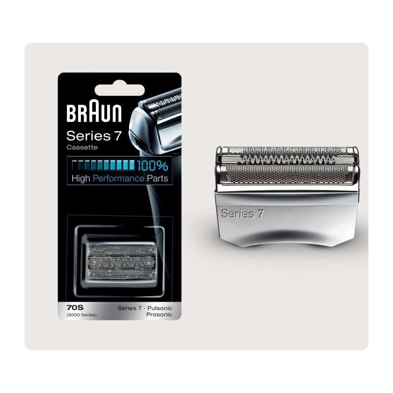 Tete de rasoir - BRAUN - Cassette 70S SERIES 7 / PULSONIC - Argent Tete de rasoir - BRAUN - Cassette 70S SERIES 7 / PULSONIC - Argent