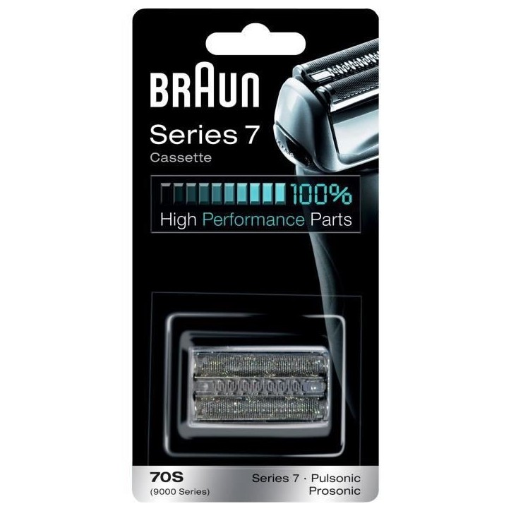 Tete de rasoir - BRAUN - Cassette 70S SERIES 7 / PULSONIC - Argent Tete de rasoir - BRAUN - Cassette 70S SERIES 7 / PULSONIC - Argent