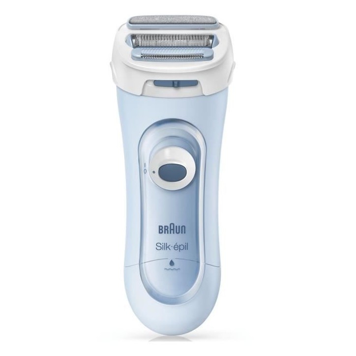 Rasoir électrique BRAUN Silk-épil Lady Shaver 5-160 pour Femme - 3 en 1 - Sans Fil - Wet & Dry - Bleu