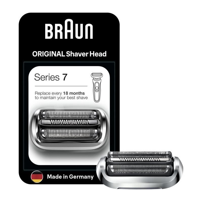 Tete de rasoir - BRAUN - Cassette Keypart Series 7 73S KP - Argent Tete de rasoir - BRAUN - Cassette Keypart Series 7 73S KP - Argent