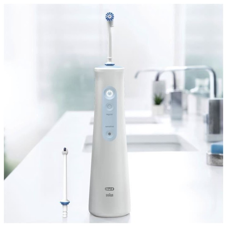 Brosse a dents électrique Oral B Jet Dentaire Oral B Aquacare 4 BLANC