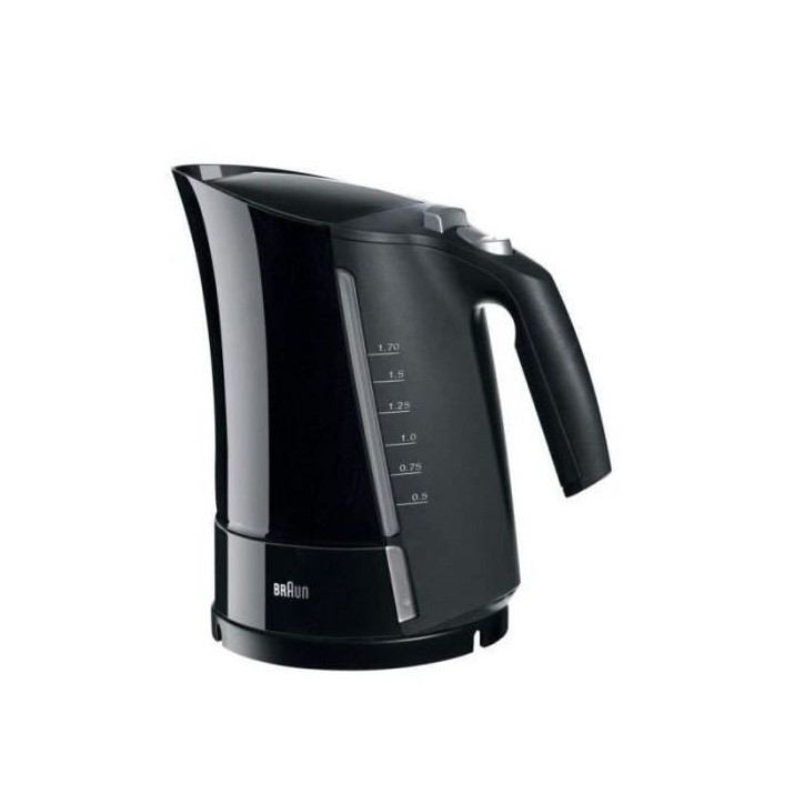 Bouilloire électrique BRAUN Multiquick 5 - 1,6 L - Noir - Systeme d'ébullition rapide