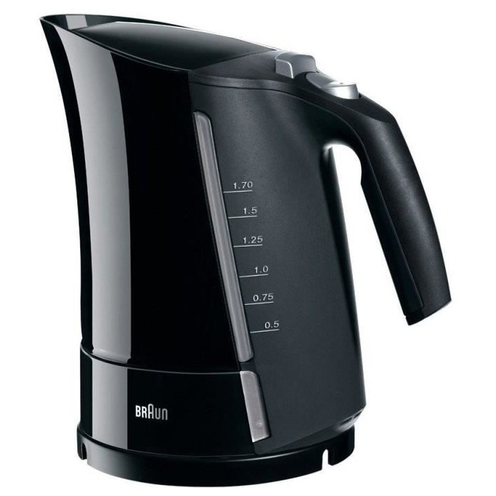 Bouilloire électrique BRAUN Multiquick 5 - 1,6 L - Noir - Systeme d'ébullition rapide