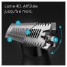 Tondeuse hybride BRAUN Series X XT3100 pour visage avec lame flexible