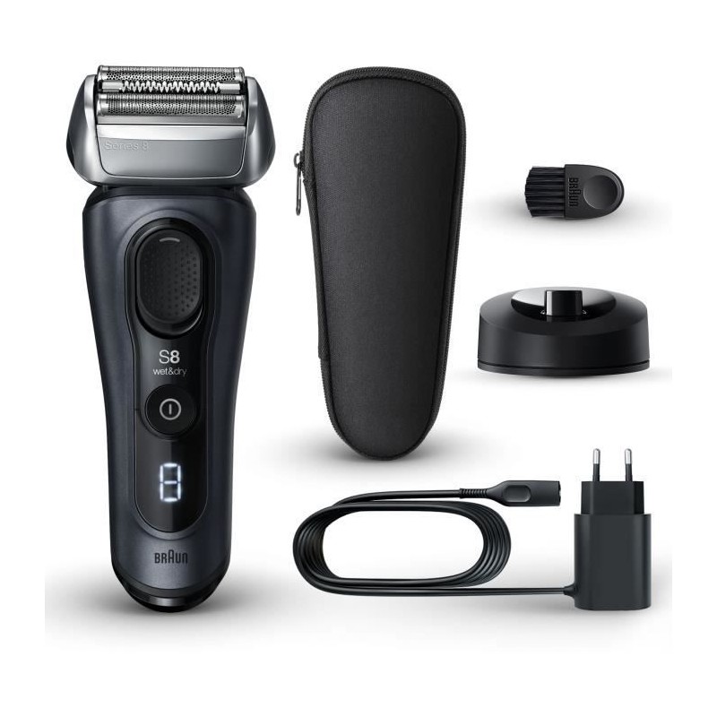 Rasoir - BRAUN - SERIES 8 8513s - 4 éléments rasage - Wet&Dry - 60 m Rasoir - BRAUN - SERIES 8 8513s - 4 éléments rasage - Wet&Dry - 60 m
