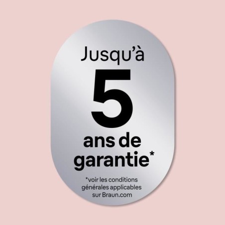 Épilateur électrique - BRAUN - SILK EPIL 7 SE 7-000 - 2 vitesses - Sans fil - 40 min - Blanc / Rose