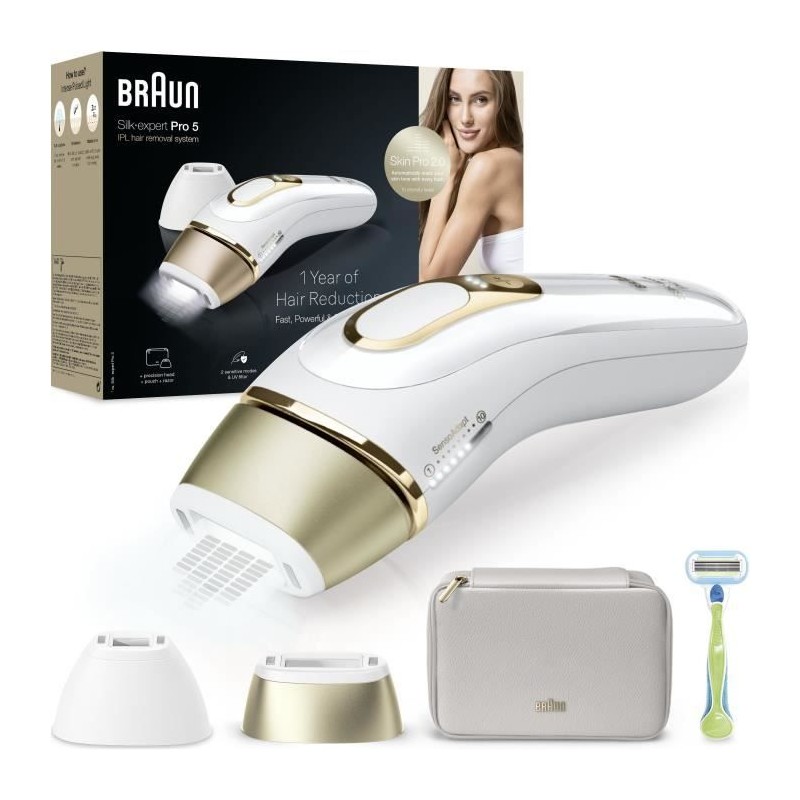 Épilateur a Lumiere Pulsée - BRAUN - Silk·expert Pro 5 - Épilation Épilateur a Lumiere Pulsée - BRAUN - Silk·expert Pro 5 - Épilation