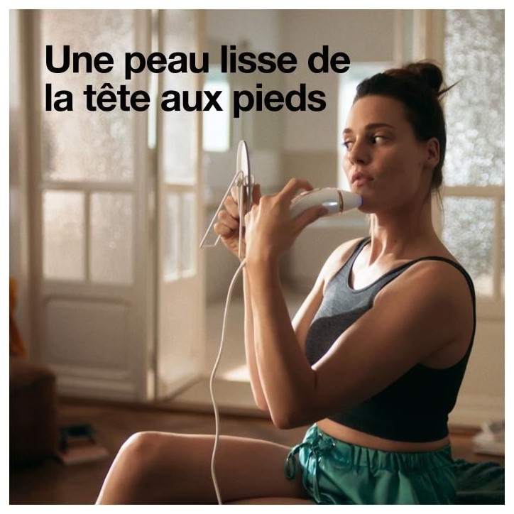 Épilateur a Lumiere Pulsée - BRAUN - Silk·expert Pro 5 - Épilation a la maison - Pochette - Rasoir Venus - 2 Tetes - PL5152