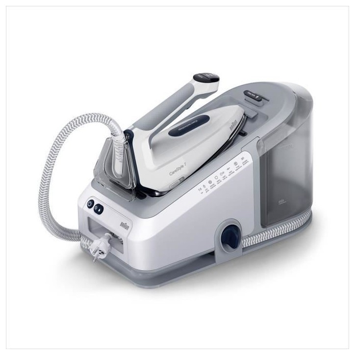 Centrale vapeur BRAUN IS7262GY CareStyle 7 Pro - Puissance 2700 W - Vapeur constante 150 g/min - Thermostat automatique