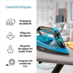 Fer vapeur - BRAUN - FI3194BK FreeStyle 3 - Puissance 2400 W - Vapeur