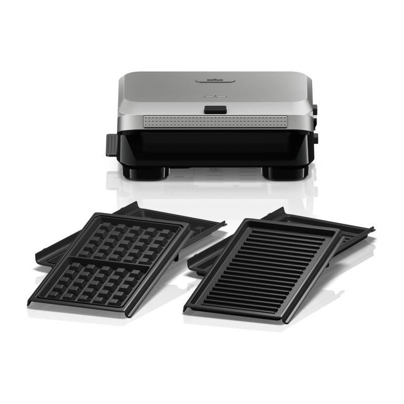 Grill - BRAUN - Sandwich Maker 5 SM5005 - 800 W - Inox / Noir