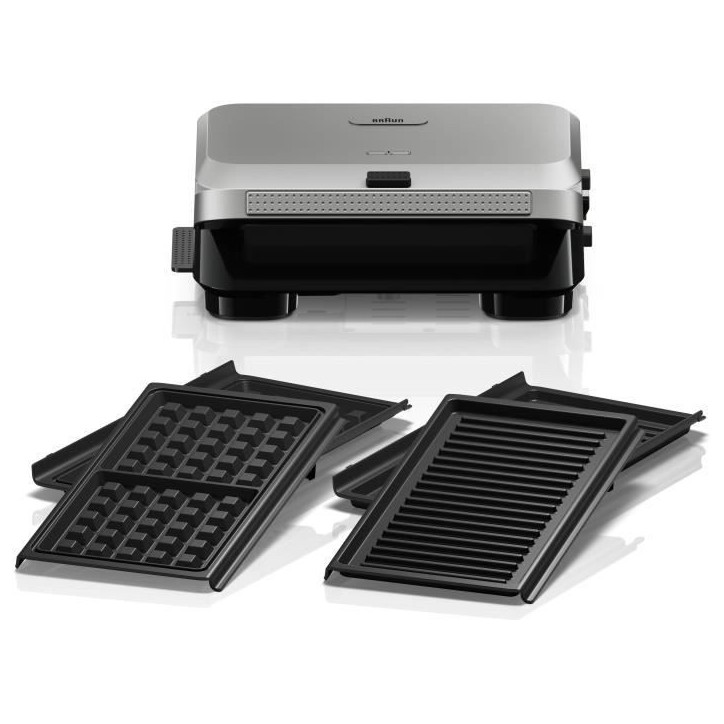 Grill - BRAUN - Sandwich Maker 5 SM5005 - 800 W - Inox / Noir