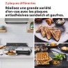 Grill - BRAUN - Sandwich Maker 5 SM5005 - 800 W - Inox / Noir