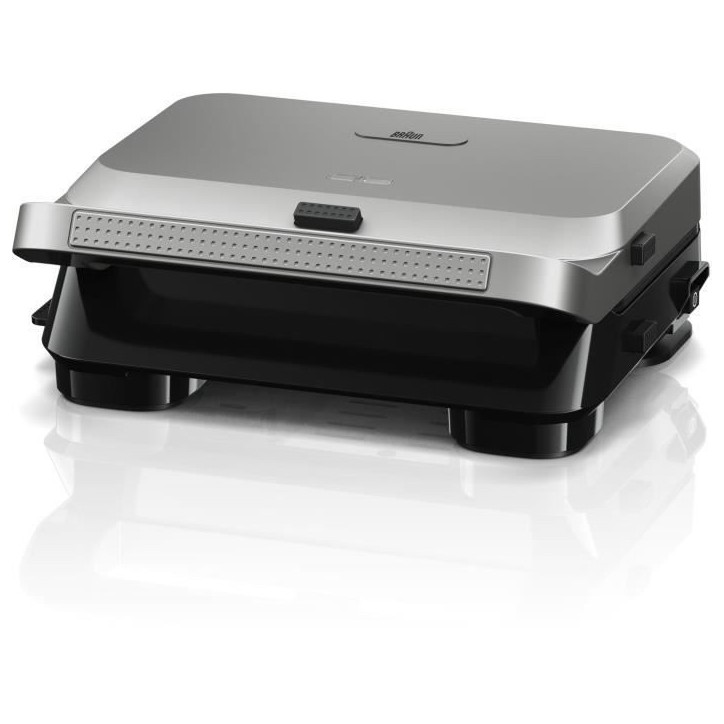 Grill - BRAUN - Sandwich Maker 5 SM5006 - 800 W - Inox / Noir
