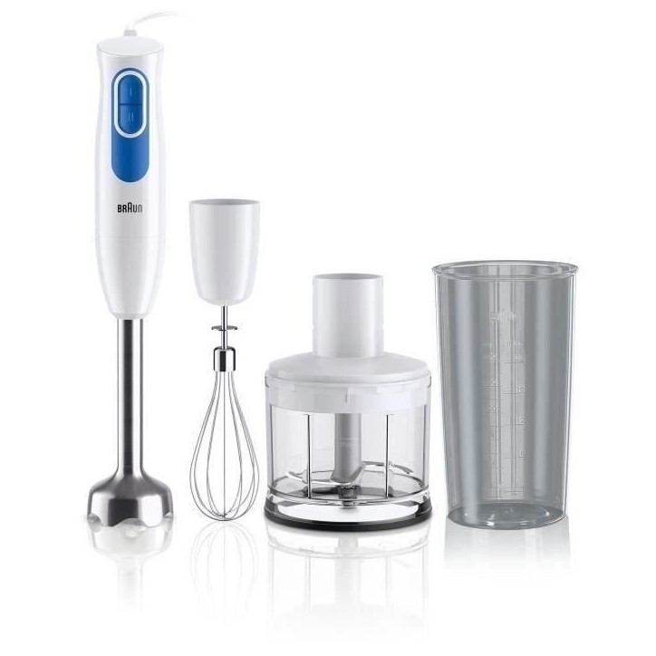 Pied mixeur BRAUN MQ20.236M - Moteur 600 W - 2 vitesses - Systeme EasyTwist