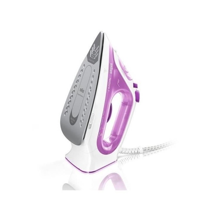 Fer Vapeur BRAUN SI3030PU - TexStyle - Systeme anti-tartre - débit vapeur 45g/min