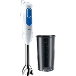 Mixeur plongeant BRAUN MQ3000WH Smoothie Plus - Pied mixeur Blanc et B