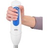 Mixeur plongeant BRAUN MQ3000WH Smoothie Plus - Pied mixeur Blanc et B
