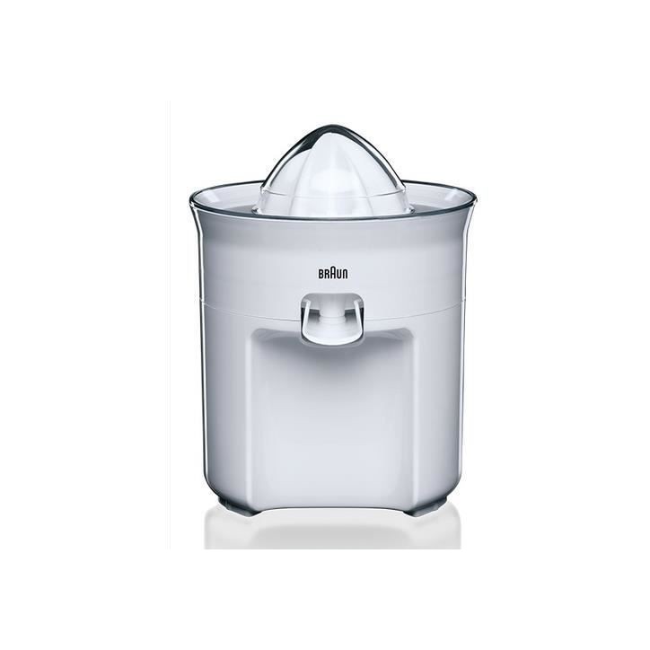 Presse-agrumes électrique BRAUN CJ3050WH - 60W - Blanc - Bec anti-goutte