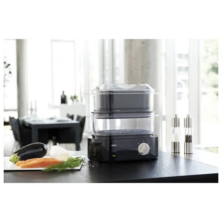 Cuiseur Vapeur - BRAUN - Identity FS 5100 - 850W - Turbo Vapeur - Minuteur