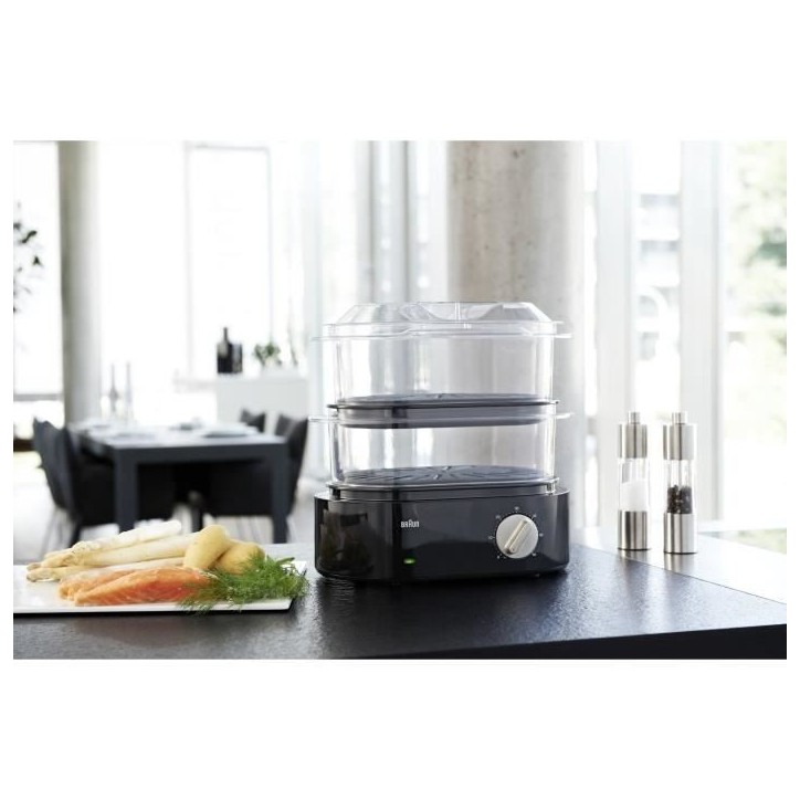 Cuiseur Vapeur - BRAUN - Identity FS 5100 - 850W - Turbo Vapeur - Minuteur