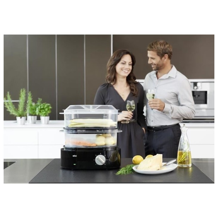 Cuiseur Vapeur - BRAUN - Identity FS 5100 - 850W - Turbo Vapeur - Minuteur