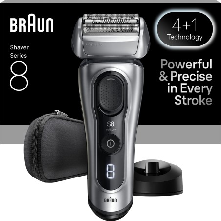 Rasoir électrique BRAUN Series 8 - Noir - Autonomie 60 minutes - Char