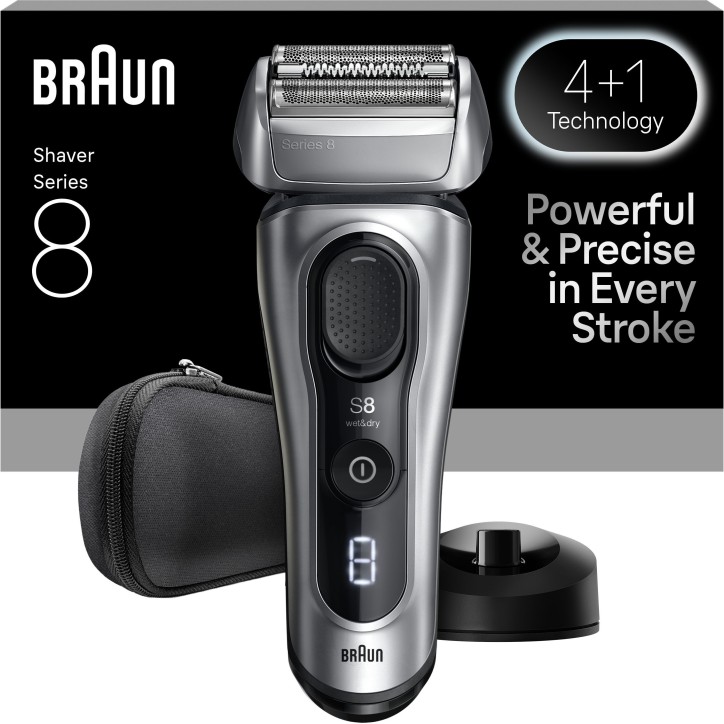 Rasoir électrique BRAUN Series 8 - Noir - Autonomie 60 minutes - Charge rapide 5 minutes Rasoir électrique BRAUN Series 8 - Noir - Autonomie 60 minutes - Charge rapide 5 minutes