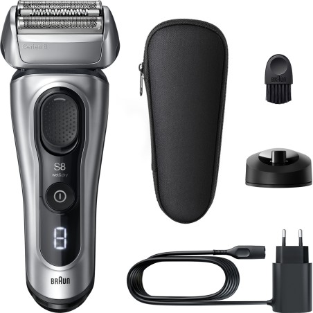 Rasoir électrique BRAUN Series 8 - Noir - Autonomie 60 minutes - Charge rapide 5 minutes