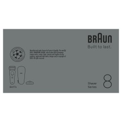 Rasoir électrique BRAUN Series 8 - Noir - Autonomie 60 minutes - Char