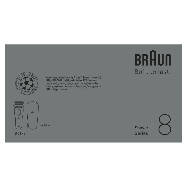 Rasoir électrique BRAUN Series 8 - Noir - Autonomie 60 minutes - Charge rapide 5 minutes Rasoir électrique BRAUN Series 8 - Noir - Autonomie 60 minutes - Charge rapide 5 minutes