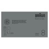 Rasoir électrique BRAUN Series 8 - Noir - Autonomie 60 minutes - Char