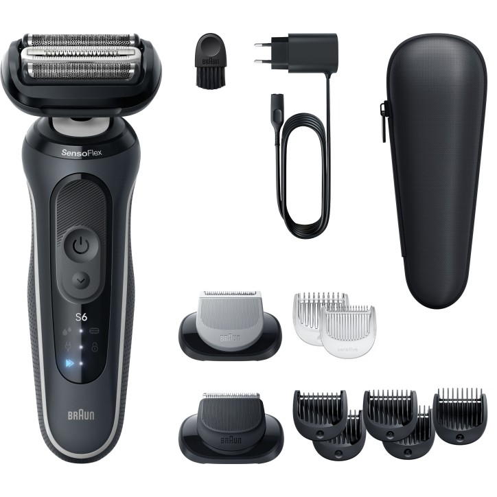 Rasoir électrique BRAUN Series 6 - Noir - Autonomie 60 minutes - Charge rapide 5 minutes Rasoir électrique BRAUN Series 6 - Noir - Autonomie 60 minutes - Charge rapide 5 minutes