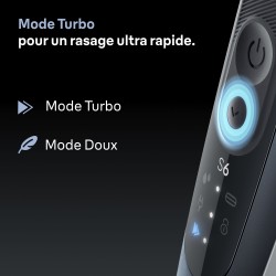 Rasoir électrique BRAUN Series 6 - Noir - Autonomie 60 minutes - Char