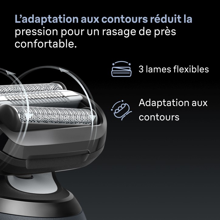 Rasoir électrique BRAUN Series 6 - Noir - Autonomie 60 minutes - Charge rapide 5 minutes Rasoir électrique BRAUN Series 6 - Noir - Autonomie 60 minutes - Charge rapide 5 minutes