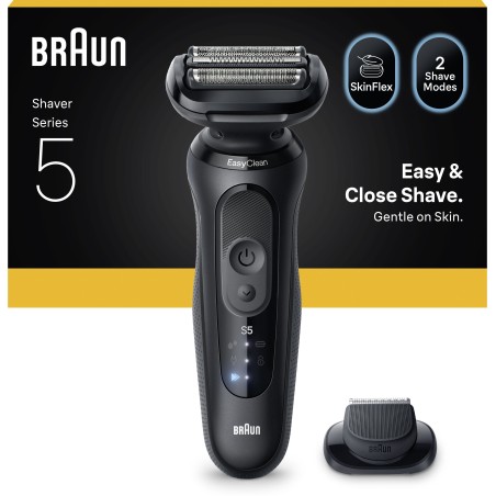 Rasoir électrique BRAUN Series 5 - Noir - Autonomie 50 minutes - Char